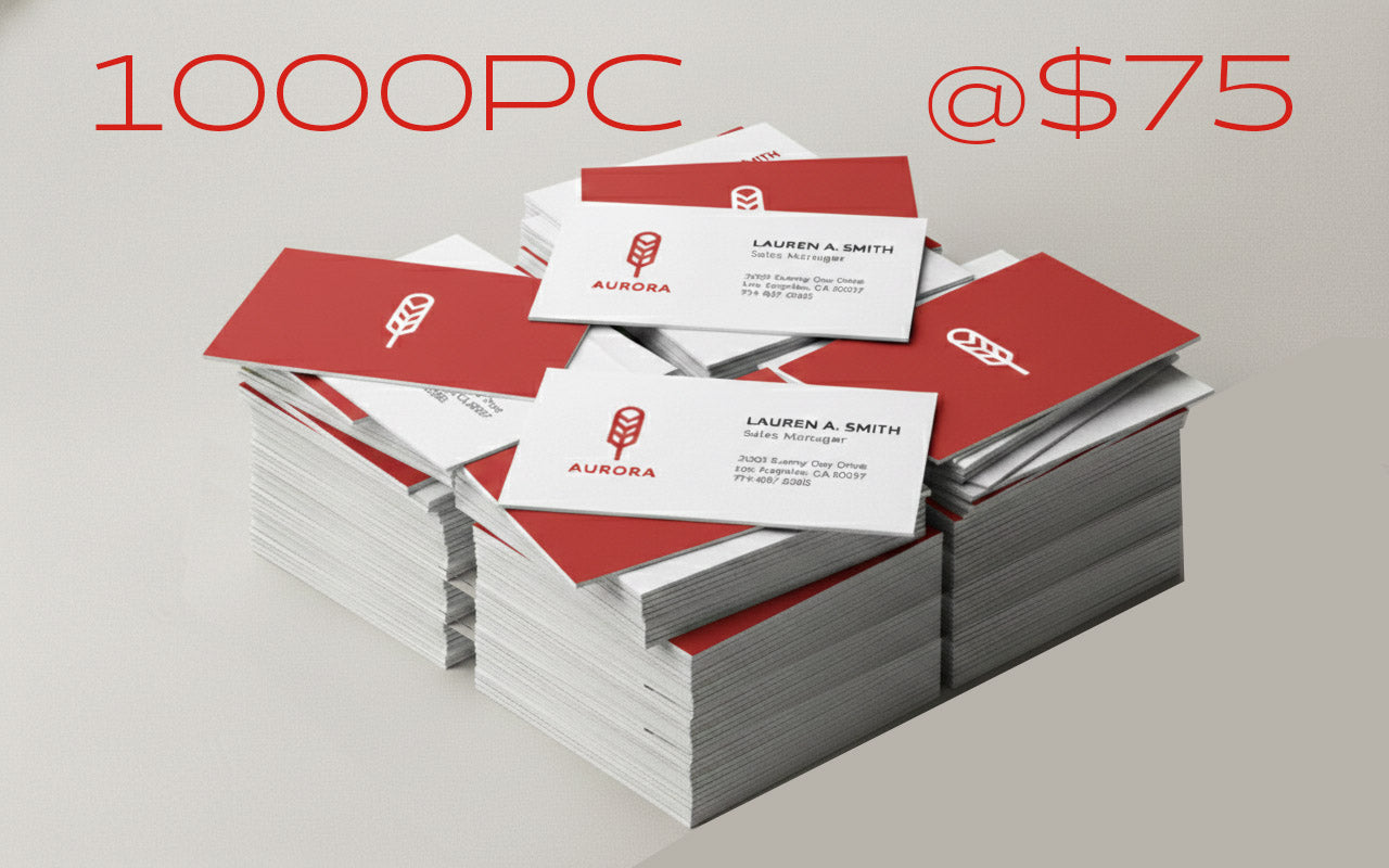 Premium 16pt Business Cards – Uncoated Standard (1000Pc)