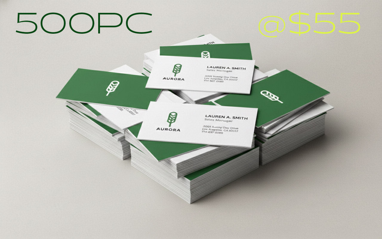 Premium 16pt Business Cards – Uncoated Standard (500pc)