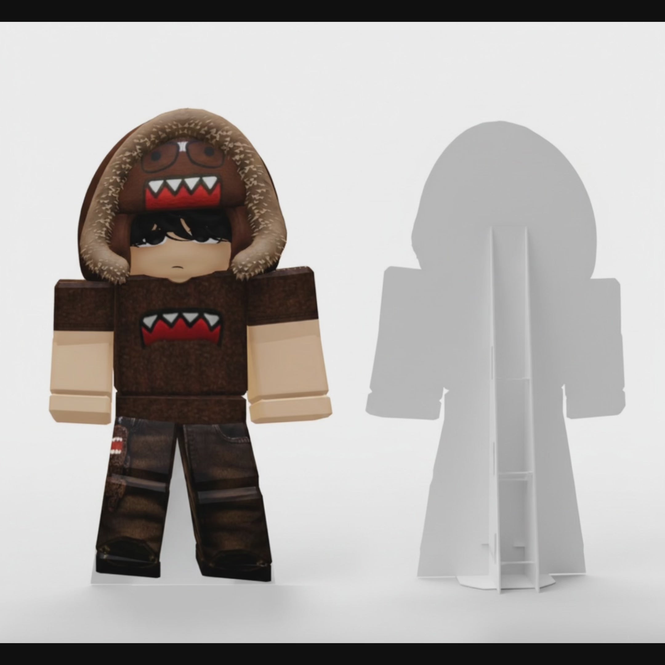 Roblox "Brown Y2K Emo" Life-Size Standee Digital Fil